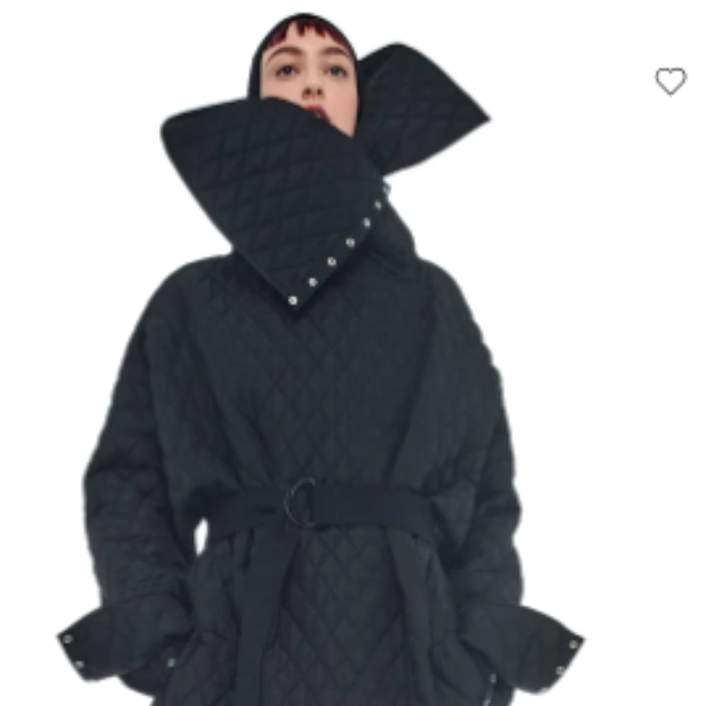 NORMA KAMALI  Oversized Side Snap Jacket to Knee * New with Tags